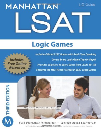 Imagen de archivo de LSAT Logic Games Strategy Guide a la venta por Better World Books