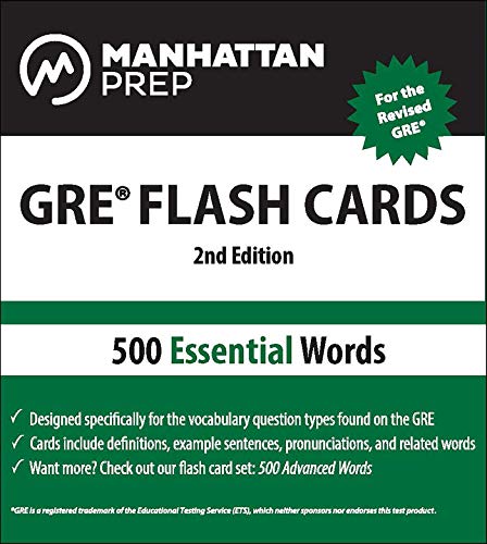 9781935707899: 500 Essential Words: GRE Vocabulary Flash Cards