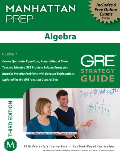 Beispielbild fr MANHATTAN GRE: Algebra: GRE Strategy Guide zum Verkauf von Wonder Book
