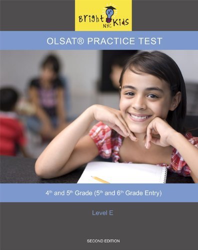 Stock image for OLSAT Practice Test - 4th and 5th Grade : Level E for sale by Better World Books