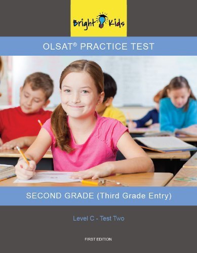 Stock image for OLSAT Practice Test Level C - Test 2 (3rd Grade Entry) [Paperback] [Jan 01, 2013] by Bright Kids NYC (2013-05-04) for sale by SecondSale