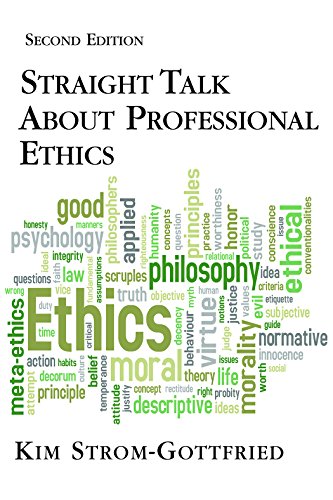 9781935871460: Straight Talk about Professional Ethics