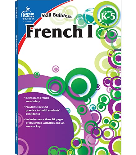 Beispielbild fr Carson Dellosa Skill Builders French I Workbook-Grades K-5 Vocabulary, Alphabet, Geography, Culture, With Word Searches and Activities for French Learning (80 pgs) zum Verkauf von Wonder Book