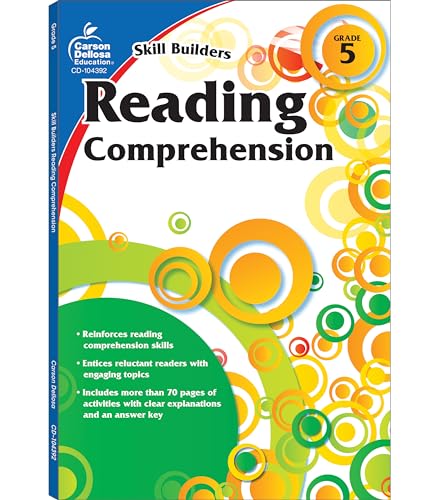 9781936023332: Carson Dellosa Skill Builders Reading Comprehension Grade 5, Reading and Vocabulary Builder for Kids Ages 10-11, 5th Grade Reading Comprehension Workbooks