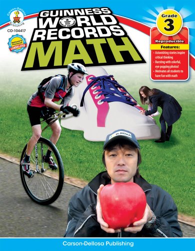 Stock image for Guinness World Records Math, Grade 3 for sale by arcfoundationthriftstore