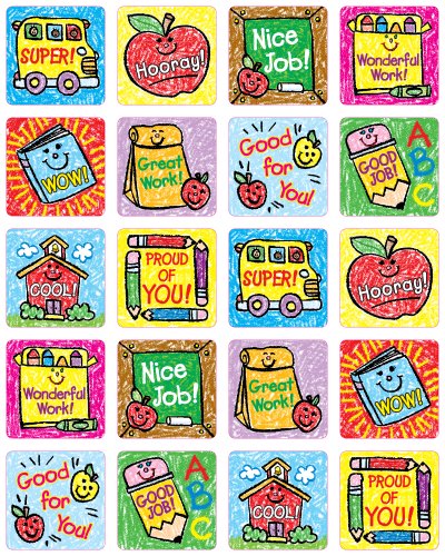 Imagen de archivo de School Days: Kid-Drawn Motivational Stickers a la venta por Revaluation Books