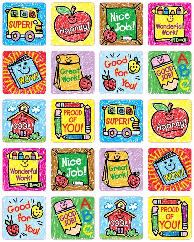 9781936024377: School Days: Kid-Drawn Motivational Stickers