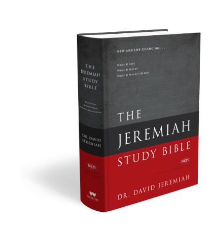 Beispielbild fr The Jeremiah Study Bible, NKJV: Jacketed Hardcover: What It Says. What It Means. What It Means For You. zum Verkauf von Goodwill of Colorado
