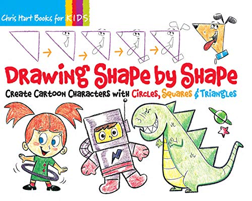 Stock image for Drawing Shape by Shape: Create Cartoon Characters with Circles, Squares & Triangles: Volume 1 (Christopher Hart Books for Kids) for sale by WorldofBooks