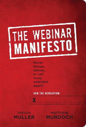 Imagen de archivo de The Webinar Manifesto a la venta por Better World Books