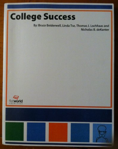 Imagen de archivo de College Success a la venta por Patrico Books