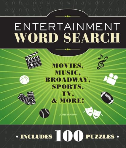 9781936140817: Entertainment Word Search: Movies, Music, Broadway, Sports, TV & More