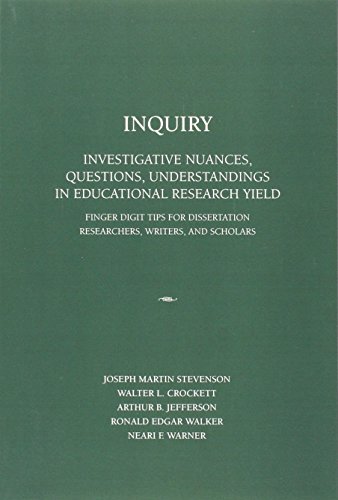 Beispielbild fr Inquiry Investigative Nuances, Questions, and Understandings in Educational Research Yield zum Verkauf von PBShop.store US