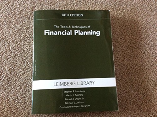 Stock image for The Tools Techniques of Financial Planning, 10th Edition (Tools and Techniques of Financial Planning) for sale by GoldenWavesOfBooks
