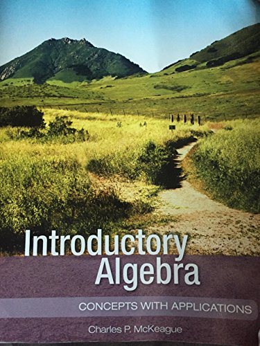 9781936368082: INTRODUCTORY ALGEBRA:CONCEPTS by Charles P. McKeague (2012) Paperback