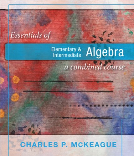 Imagen de archivo de Essentials of Elementary & Intermediate Algebra a Combined Course a la venta por ZBK Books