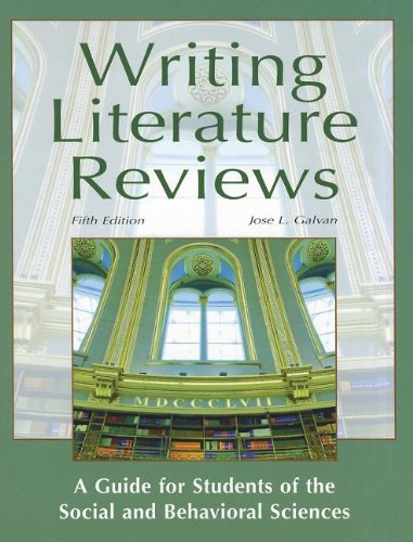 Imagen de archivo de Writing Literature Reviews: A Guide for Students of the Social and Behavioral Sciences a la venta por ThriftBooks-Dallas