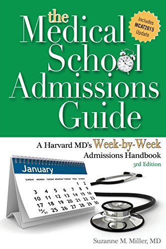 Imagen de archivo de The Medical School Admissions Guide : A Harvard MD's Week-By-Week Admissions Handbook, 3rd Ed a la venta por Better World Books