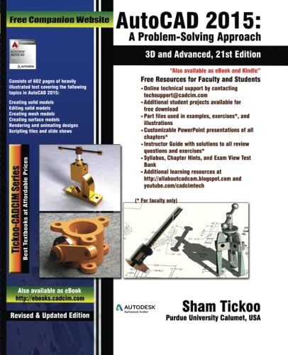 Immagine dell'editore per AutoCAD 2015: A Problem Solving Approach, 3D and Advanced venduto da Revaluation Books