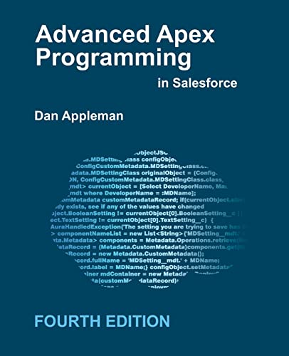 Imagen de archivo de Advanced Apex Programming in Salesforce a la venta por HPB-Red