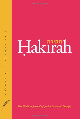 Beispielbild fr Hakirah: The Flatbush Journal of Jewish Law and Thought (Volume 15) zum Verkauf von Revaluation Books