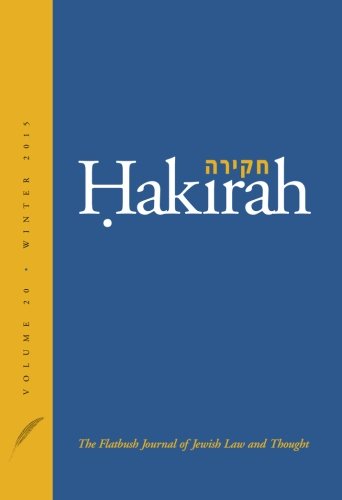 Imagen de archivo de Hakirah: The Flatbush Journal of Jewish Law and Thought: Volume 20 a la venta por Langdon eTraders