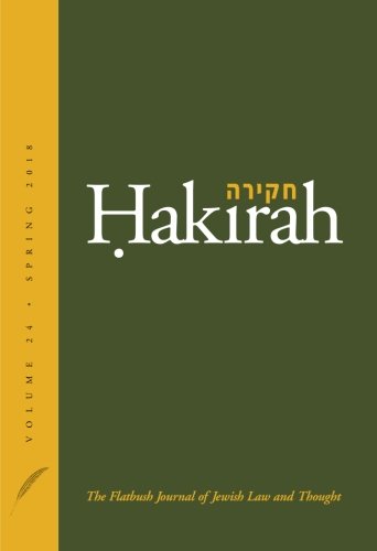 Imagen de archivo de Hakirah: The Flatbush Journal of Jewish Law and Thought: Volume 24 a la venta por Langdon eTraders