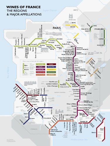 Beispielbild fr Metro Wine Map of France zum Verkauf von GF Books, Inc.