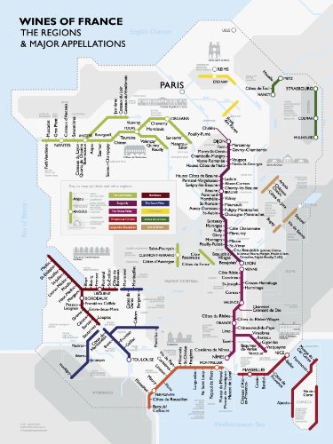9781936880041: Metro Wine Map of France