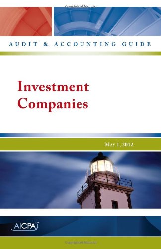 Stock image for Investment Companies - AICPA Audit and Accounting Guide for sale by More Than Words