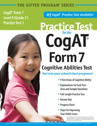 9781937383060: Practice Test for the CogAT Form 7 Level 9 (Grade 2*) Practice Test 1