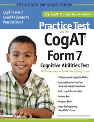 Immagine dell'editore per Practice Test for the CogAT Form 7 Level 11 (Grade 4*) Practice Test 1 venduto da Patrico Books