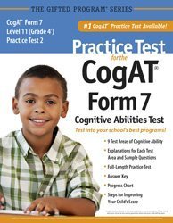 Beispielbild fr Practice Test for the CogAT Form 7 Level 11 (Grade 4) Practice Test 2, practice actual question zum Verkauf von HPB-Red