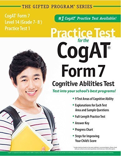 Beispielbild fr Practice Test for the CogAT? Form 7 Level 14 (Grade 7-8*) Practice Test 1 zum Verkauf von SecondSale