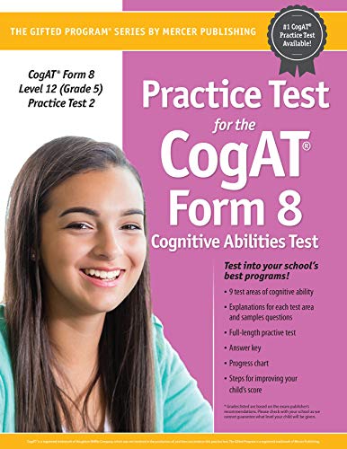 Beispielbild fr Practice Test 2 for the CogAT Form 8 exam Level 12 Grade 5 zum Verkauf von HPB-Red