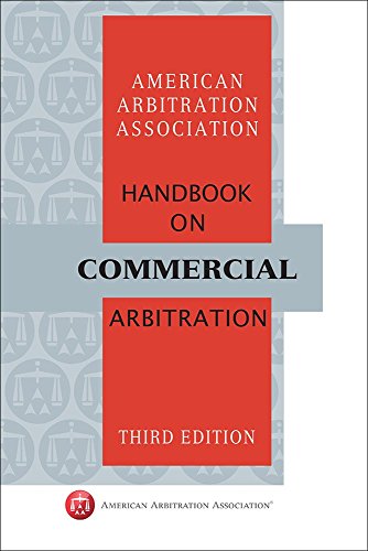 Imagen de archivo de AAA Handbook on Commercial Arbitration - Third Edition a la venta por Books Unplugged