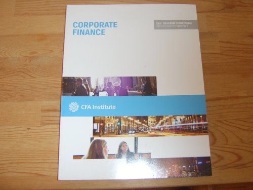 Beispielbild fr 2013 CFA Curriculum Level II Vol. 3 : Corporate Finance zum Verkauf von Better World Books