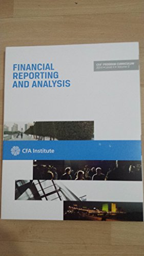 Stock image for Cfa Level II 2014 : Volume 2 - Financial Reporting and Analysis for sale by Better World Books