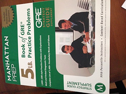 Stock image for 5 Lb. Book of GRE Practice Problems for sale by Better World Books