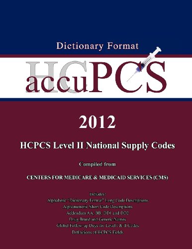 Stock image for AccuPCS Level II National Supply Code Book 2012 for sale by Ergodebooks
