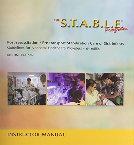 Stock image for The S.T.A.B.L.E. Program, Instructor Manual for sale by -OnTimeBooks-