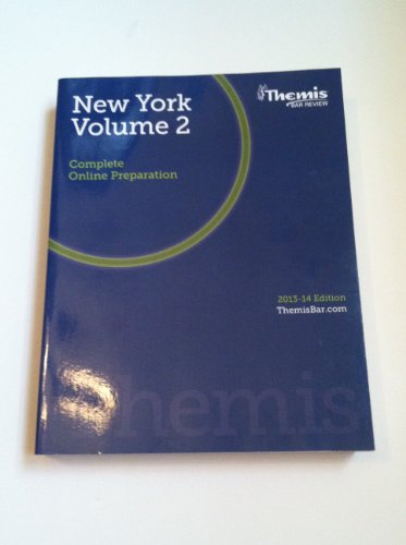 Stock image for Themis Bar Review New York Volume 2 Complete Online Preparation 2013-2014 for sale by ThriftBooks-Dallas
