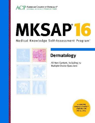 MKSAP 16 Dermatology - Schwarzenberger, Kathryn und Physicians American College of
