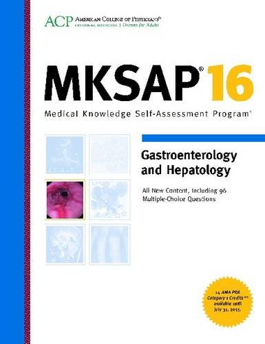 Stock image for MKSAP 16 Gastroenterology and Hepatology : Medical Knowledge Self-Assessment Program for sale by Better World Books