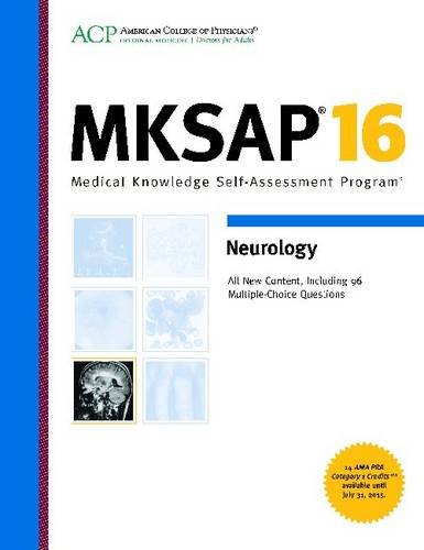 Imagen de archivo de MKSAP 16 Neurology : Medical Knowledge Self-Assessment Program a la venta por Better World Books: West
