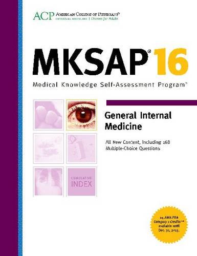 Beispielbild fr MKSAP 16 General Internal Medicine : Medical Knowledge Self-Assessment Program zum Verkauf von Better World Books