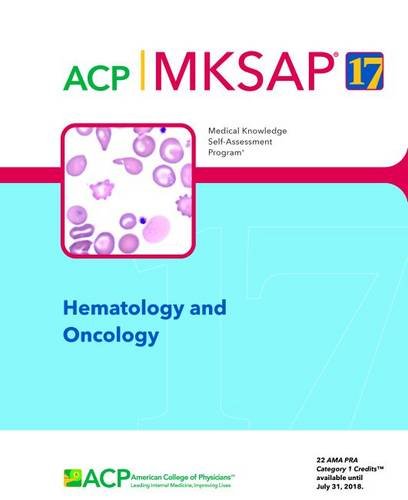 Stock image for MKSAP 17 Hematology and Oncology : Medical Knowledge Self-Assessment Program for sale by Better World Books: West