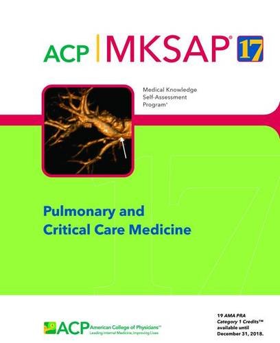 9781938245299: MKSAP (R) 17 Pulmonary and Critical Care Medicine