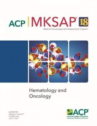 Stock image for MKSAP 18 Hematology and Oncology for sale by Jenson Books Inc