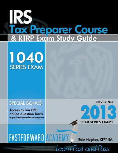 Imagen de archivo de IRS Tax Preparer Course & RTRP Exam Study Guide 2013 a la venta por dsmbooks